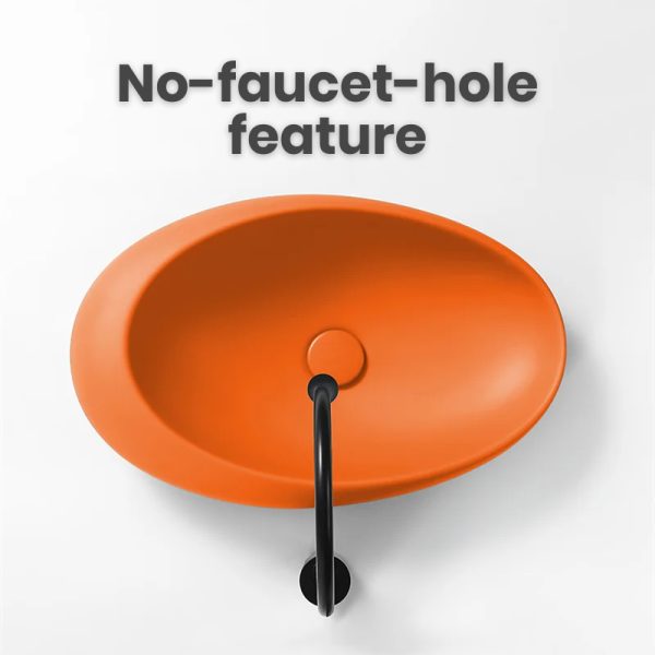 Luxury Nordic Oval Ceramic Countertop Basin - 图片 2