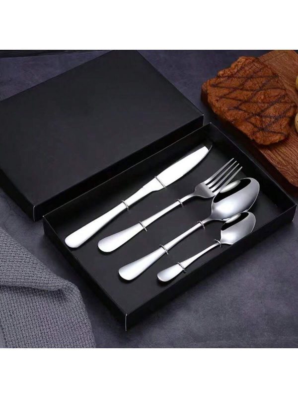 1010 Series Stainless Steel Cutlery Set 4pcs Colorful Western Steak Knife And Fork And Spoon