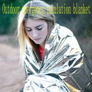 130x210cm Outdoor Emergency Thermal Blanket, Survival Blanket, Sun Shade Blanket, As Emergency Blanket For Hiking, Camping, Trekking
