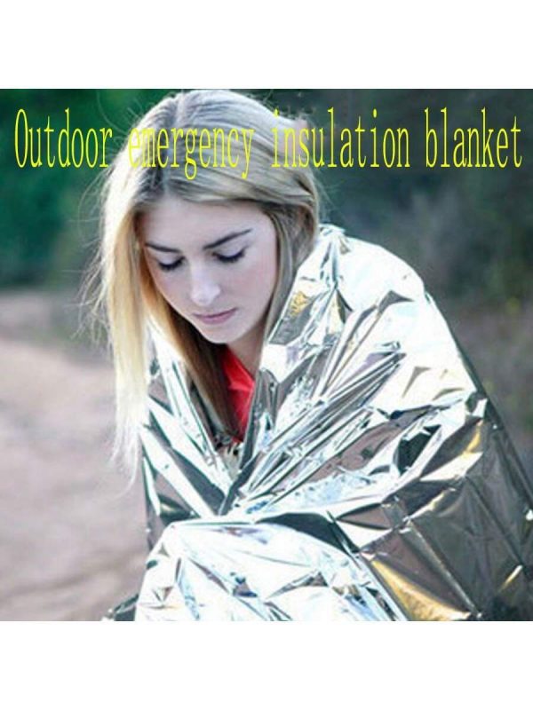 130x210cm Outdoor Emergency Thermal Blanket, Survival Blanket, Sun Shade Blanket, As Emergency Blanket For Hiking, Camping, Trekking