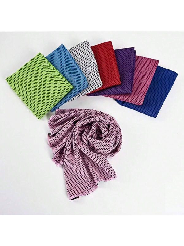 1pc Quick-Drying Ice Cool Sports Towel For Outdoor Activities In Summer, Suitable For Mountain Climbing, Beach, Cycling, Running, Fitness, Camping, Fishing