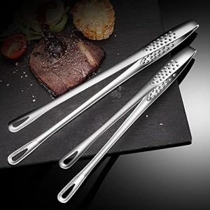 Stainless Steel Food Clip Korean Barbecue Clip Outdoor Household Barbecue Clip Buffet Food Clip Long Bread Clip Food Clip