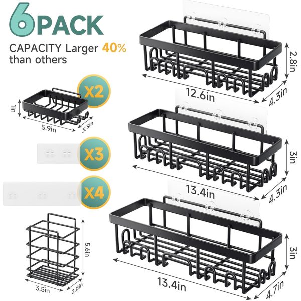 Bathroom, Washroom, Kitchen, Non Perforated Storage Rack - 图片 3