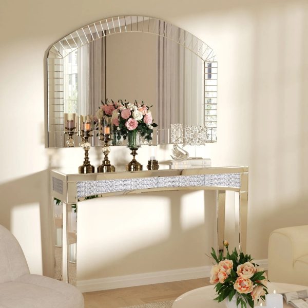 Large Arched Decorative Wall Mirror 40″x28″ for Living Room and Bedroom - Image 2