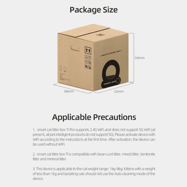 Smart Self-Cleaning Cat Litter Box with App Control and Ionic Deodorizer, 65L - 图片 10