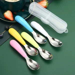 Creative And Simple Pure Color Ingot Spoon Stainless Steel Table Spoon Oat Milk Spoon Milk Powder Scoop Dessert Ice Cream Spoon