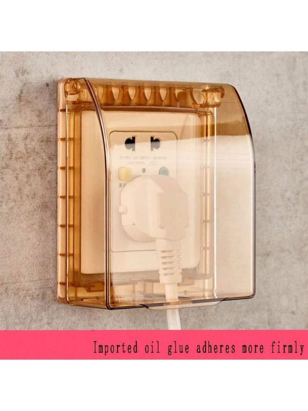 1pc 86 Type Waterproof Socket Protective Cover For Bathroom, Toilet, Outdoor
