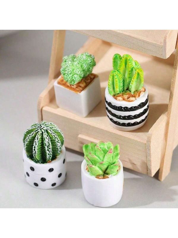 Miniature Potted Plants Simulation Model Micro Landscape Flowerpot Green Plants DIY Ornaments