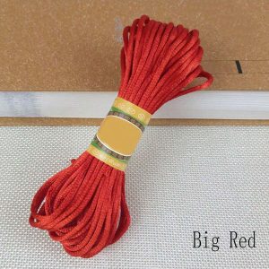 10m Knotting Cord For Diy Crafts, 5# Chinese Knot Thread, Red, Can Be Used For Weaving, Crocheting Bracelet, Decorative Accessories For Bags And Car