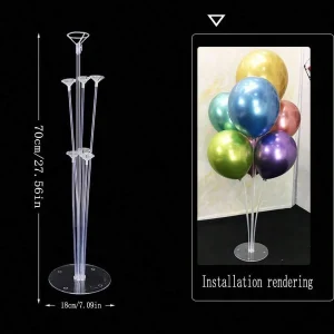 1pc Balloon Stand, Festival Balloon Shaped Pole, Table Column, Ground Floating, Engagement, Wedding, Party Decorative Frame