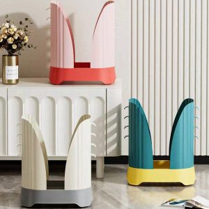 Nordic Style Home Simple Creative Adjustable And Stretchable Plastic Trash Can, Can Be Expanded To Fit Different Types Of Garbage Bags, Lidless Clean Trash Can, Convenient For Kitchen, Living Room, Bathroom, Office, Paper Basket Frame
