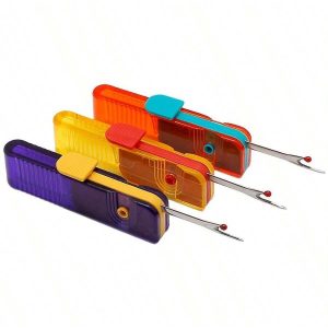 New Folding Plastic Handle Thread Cutter For Cross Stitching, Clothing Tailoring