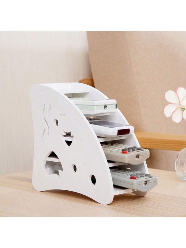 1pc Creative New Hollow Lipstick Storage Box Multi-Layer Office Stationery Organizer Desk Remote Control Storage DIY Wooden Storage Box Panel