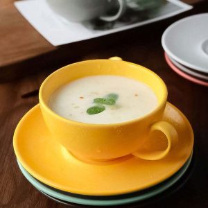 Simple Household Ceramic Solid Color Coffee Cup And Saucer, High Value Mark Cup, Oatmeal Cup, Milk Cup, Couple Cup, Gift Cup, Multicolor Large Capacity Water Cup, Wedding/Bride Hand Gift, Graduation/Daily /Holiday Gift