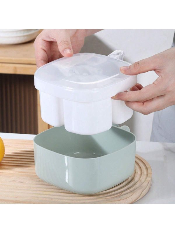 1pc High-Value Kitchen Seasoning Box, Four-In-One Salt Jar For Spices, Black Pepper And Sugar, Kitchen Condiment Storage Box