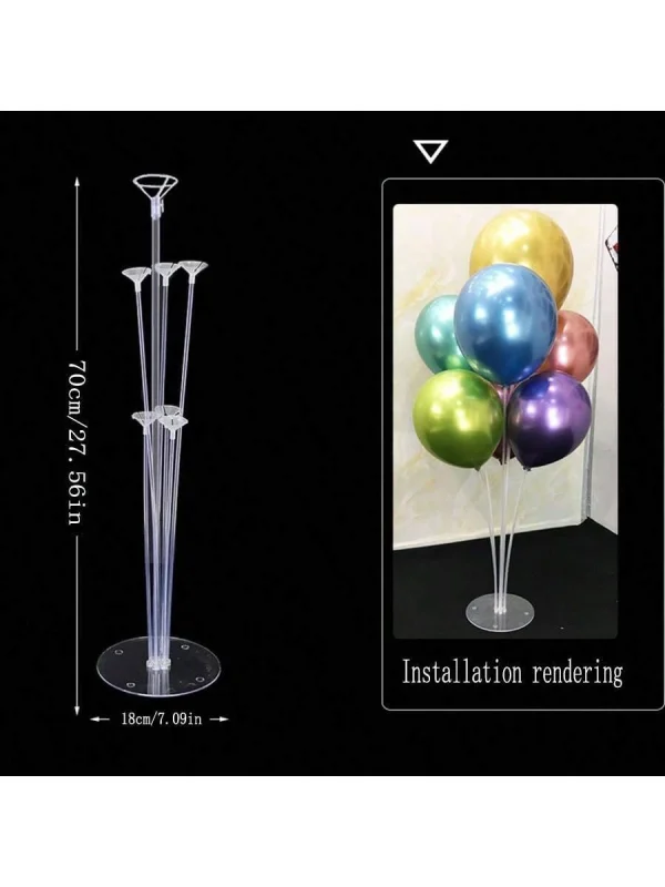 1pc Balloon Stand, Festival Balloon Shaped Pole, Table Column, Ground Floating, Engagement, Wedding, Party Decorative Frame