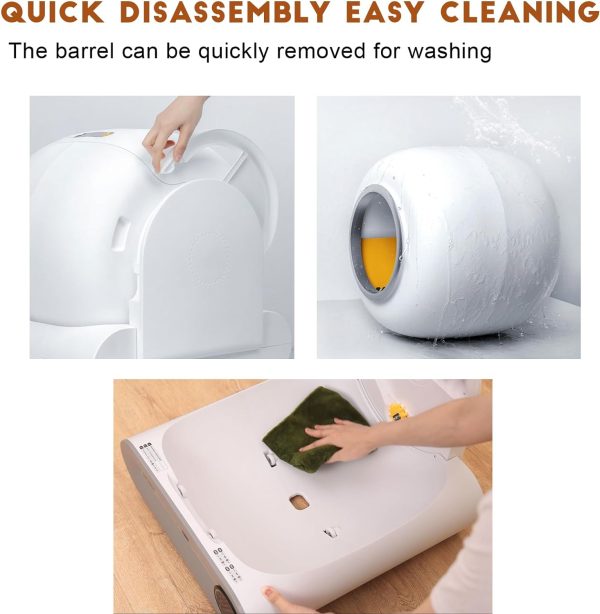 Smart Self-Cleaning Cat Litter Box with App Control and Ionic Deodorizer, 65L - 图片 5