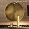 Gold Stainless Steel Round Countertop Basin with Drainer - Image 5
