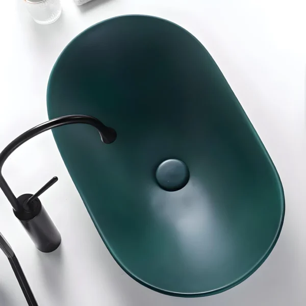 Stylish Nordic Ceramic Bathroom Sink - 图片 4