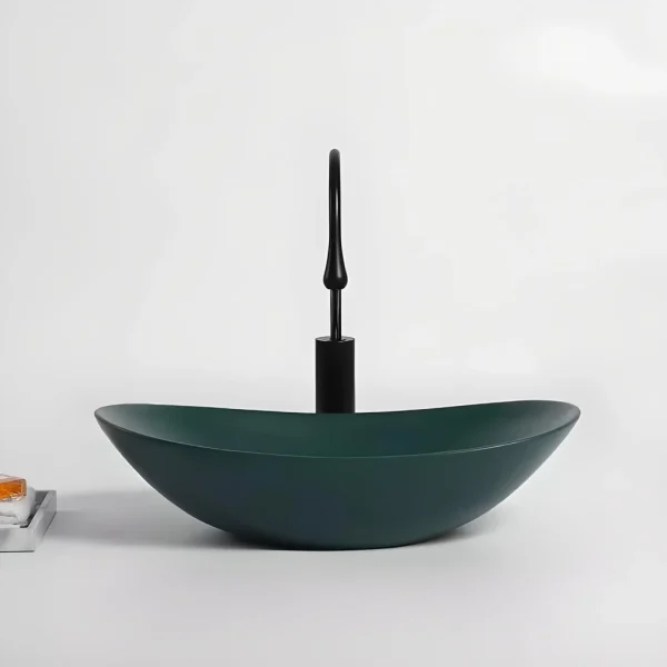 Stylish Nordic Ceramic Bathroom Sink - 图片 5